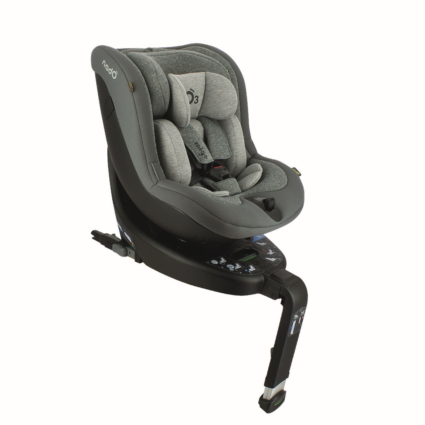 SCAUN NADO O3, 40-105 CM, DARK GREY TEAM TEX - Gri Închis