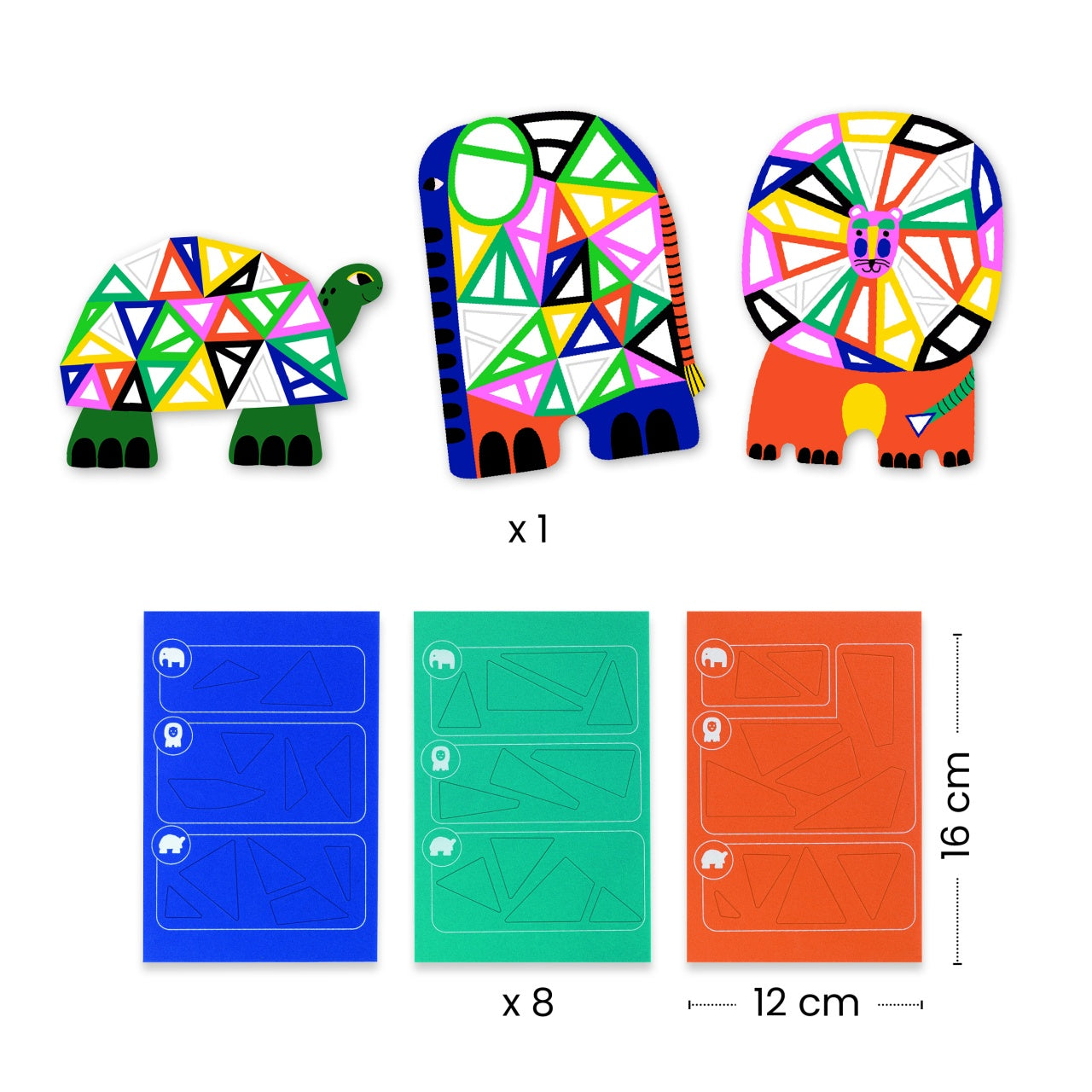 Set creativ mozaic Animale, Djeco - Imagine 4 [ps:d904cecd-e548-4bb5-ac91-b1ed13a63599]