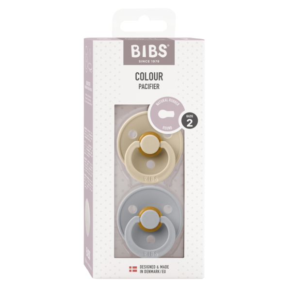 Set 2 Suzete BIBS Colour Latex, Tetina Simetrică, 0 luni - Vanilla/Cloud (3) [ps:043cc46a-0894-46d0-b868-91d81b0c9b62]