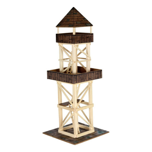 Set constructie arhitectura Turn de observatie, 124 piese din lemn, Walachia [ps:36e0c762-1392-45d0-a3f9-758604fd569d]