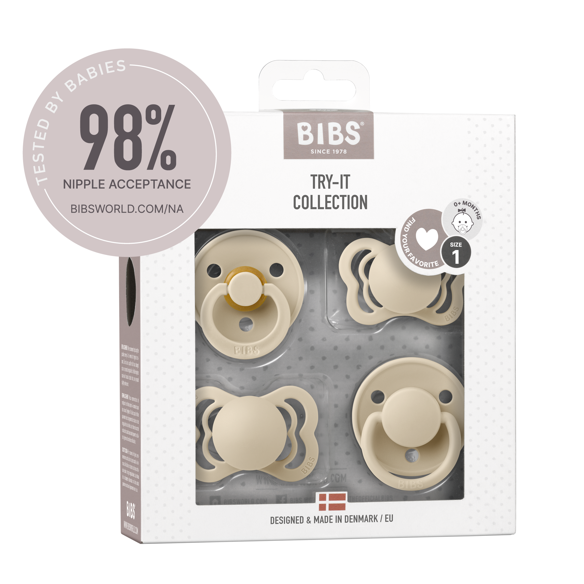 Set 4 Suzete BIBS Try-it Collection 0 luni - Blush - Vanilie (3) [ps:2ad0baa4-cfb2-4ebd-b3cd-0ede2dd43f06]
