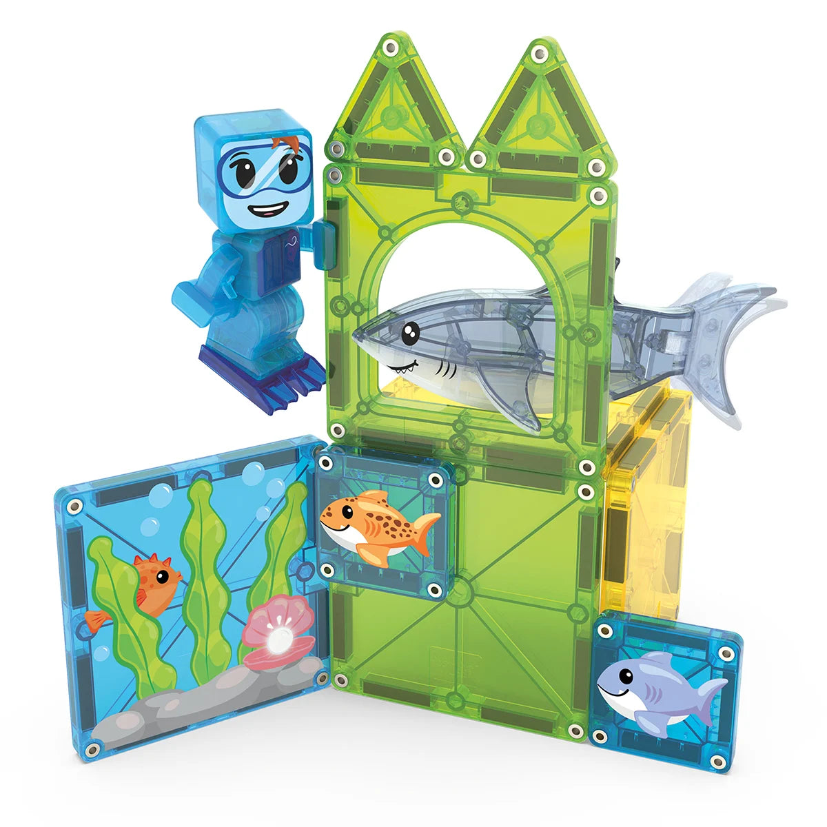MAGNA-TILES Shark Dive - Set Magnetic de Construcții - Default Title (3) [ps:06a38392-3eca-439b-947a-fc6a5c59f383]