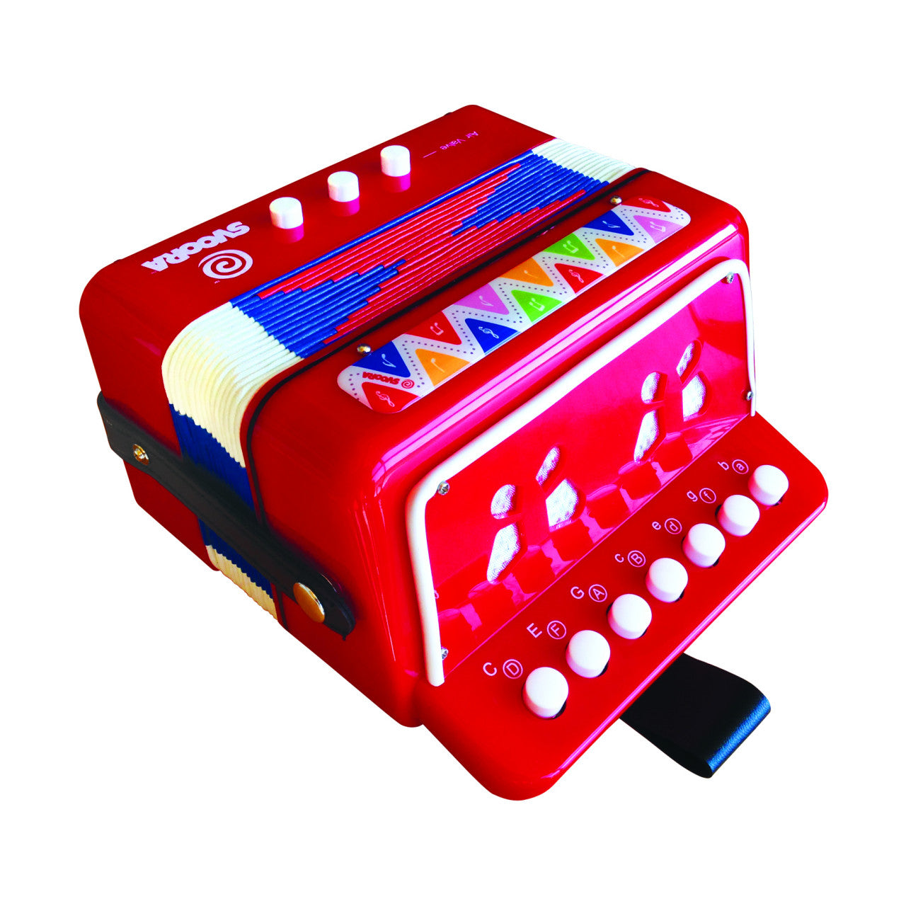 Instrument muzical acordeon albastru Svoora - Roșu [ps:a2bce0a6-d27c-475b-a36d-5009eb9e1e58]