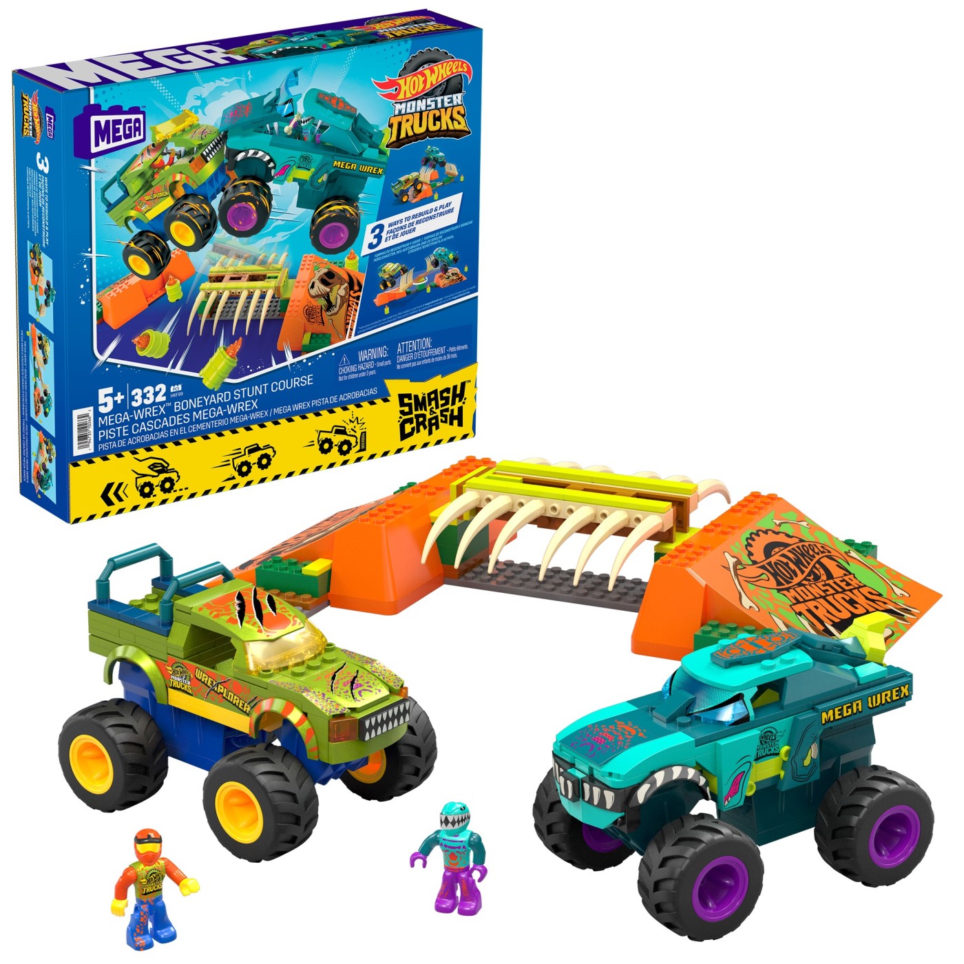 HOT WHEELS MONSTER TRUCK MEGA BLOKS SET MEGA WREX Mattel - Imagine 2 [ps:617f5f15-9abf-40bc-8785-20e096398277]