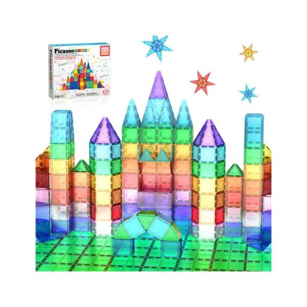 PICASSO TILES Magenetic, set de constructie, 101 piese - Imagine 3 [ps:c729dda0-c726-4037-8d43-2ee6ba53d920]