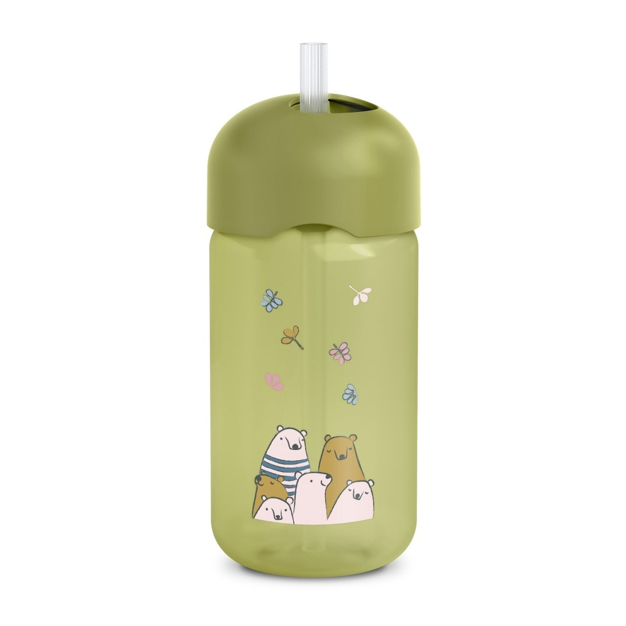Sticlă de apă fără picurare, Bears, 340 ml, albastru, - Verde [ps:0548f348-d7ec-44bc-9641-6399502b399e]