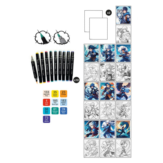 Atelier Creativ Manga Eroi Războinici Sycomore - Default Title (3) [ps:0420db53-ba87-40ee-88f6-c15fdf5f1c5f]