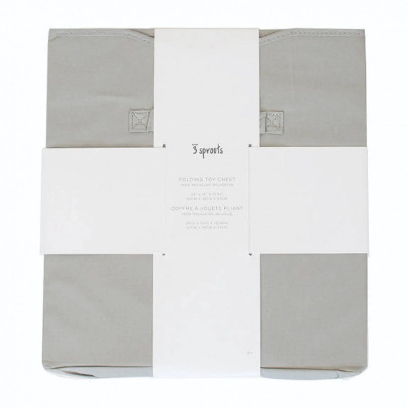 Cufar pliabil pentru camera copiilor, material reciclat Gri, 3 Sprouts [ps:ea275aae-0847-4957-840b-aabd62986f8f]