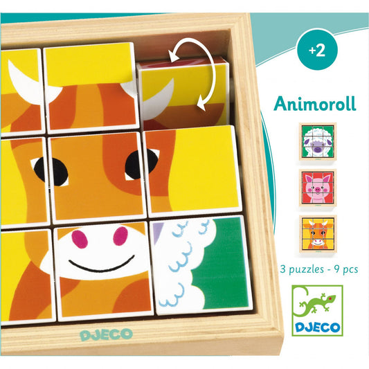Puzzle rotativ Animoroll, Djeco - Imagine 2 [ps:0acc8b41-478e-4130-a02a-cb43b536a9c8]