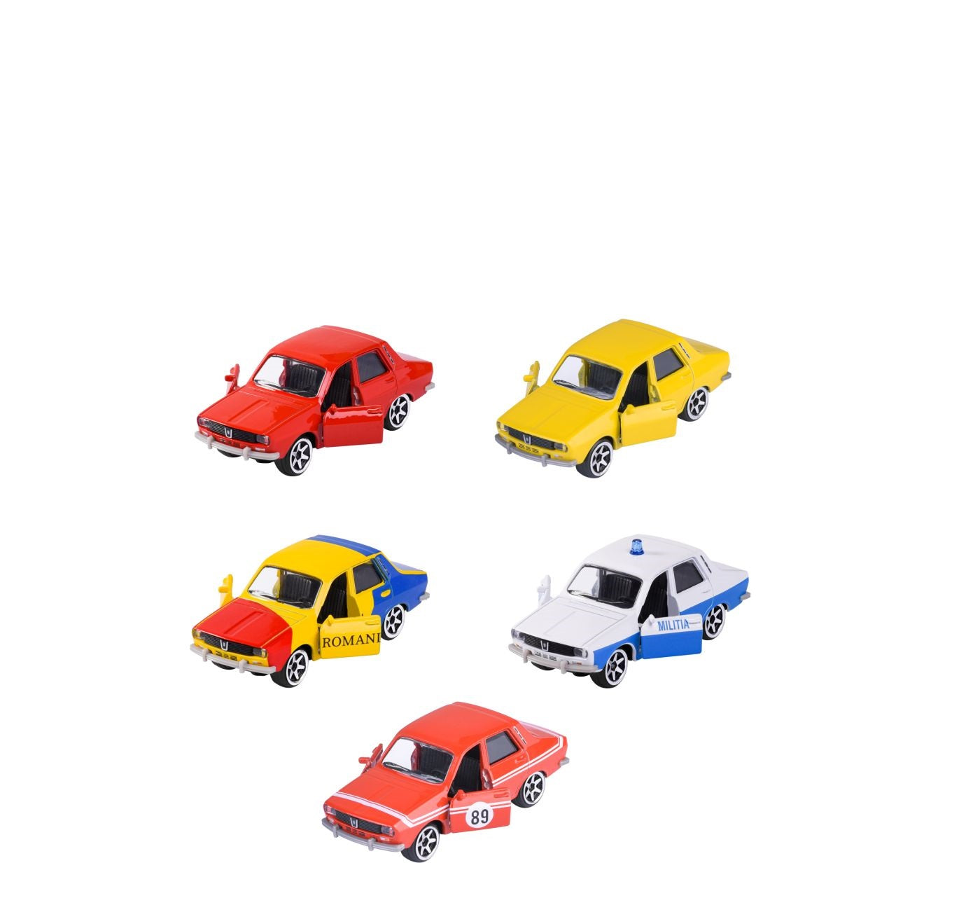MAJORETTE DACIA 1300 SET 5 MASINUTE METALICE SCARA 1:64 [ps:a70c57f4-38f8-47b3-9be7-d18391e9a244]