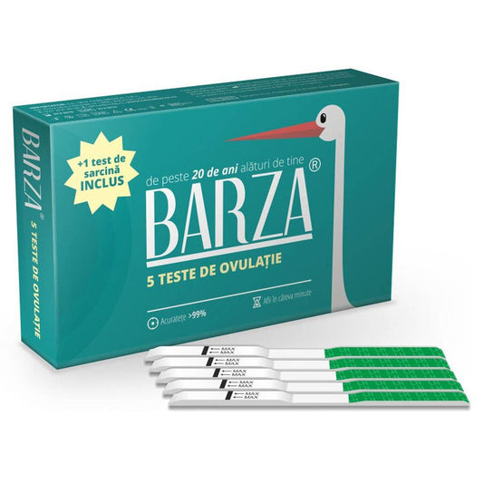 BARZA Strip, Pachet test ovulatie 5 buc + test sarcina 1 buc - Imagine 3