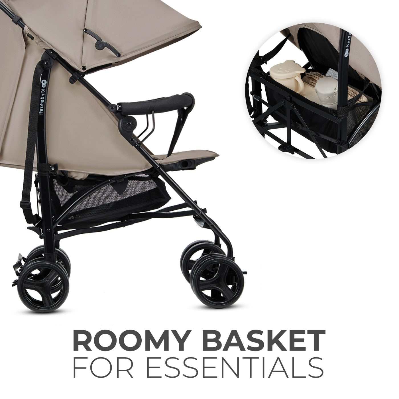 CARUCIOR SPORT KINDERKRAFT TIK, TIP UMBRELA,  STONE BEIGE [ps:5a2b55fb-14fd-4ef0-a02c-c642a6c7917f]