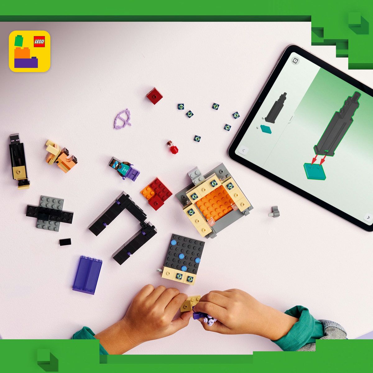 LEGO MINECRAFT CALATORIE PRIN PORTALURILE NETHER SI END - Default Title (3) [ps:28b8ac3f-2472-43b4-adf3-bca5ec9b893a]