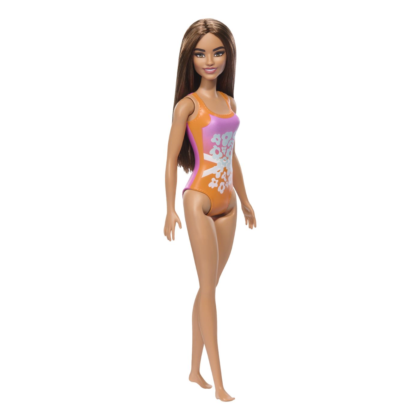 PAPUSA BARBIE BRUNETA CU COSTUM DE BAIE INFLORAT [ps:7dd98115-a1b8-46bf-a68c-9048492a973f]
