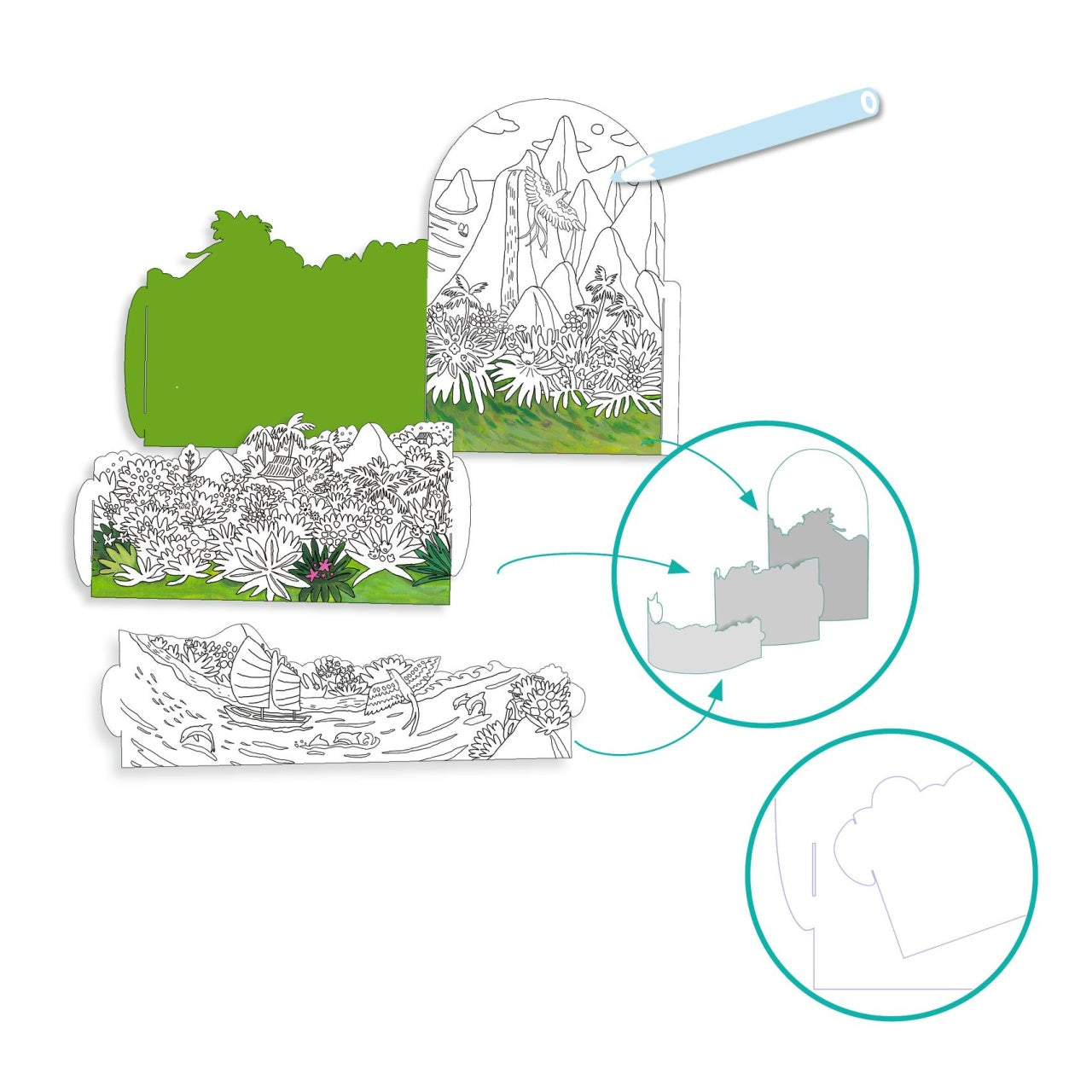 Planse de colorat si asamblat Peisaj insular - Imagine 2 [ps:23a5a630-a4ac-426e-8034-8fdad3de6a0d]