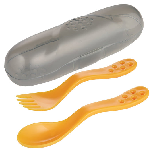 Canpol Babies Set de Calatorie Lingurita Si Furculita - Imagine 3