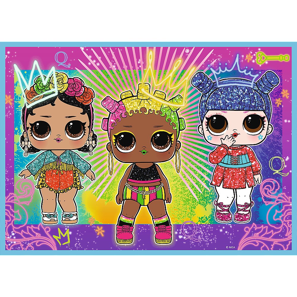 PUZZLE TREFL LOL 4IN1 CUNOASTE PAPUSILE - Imagine 3