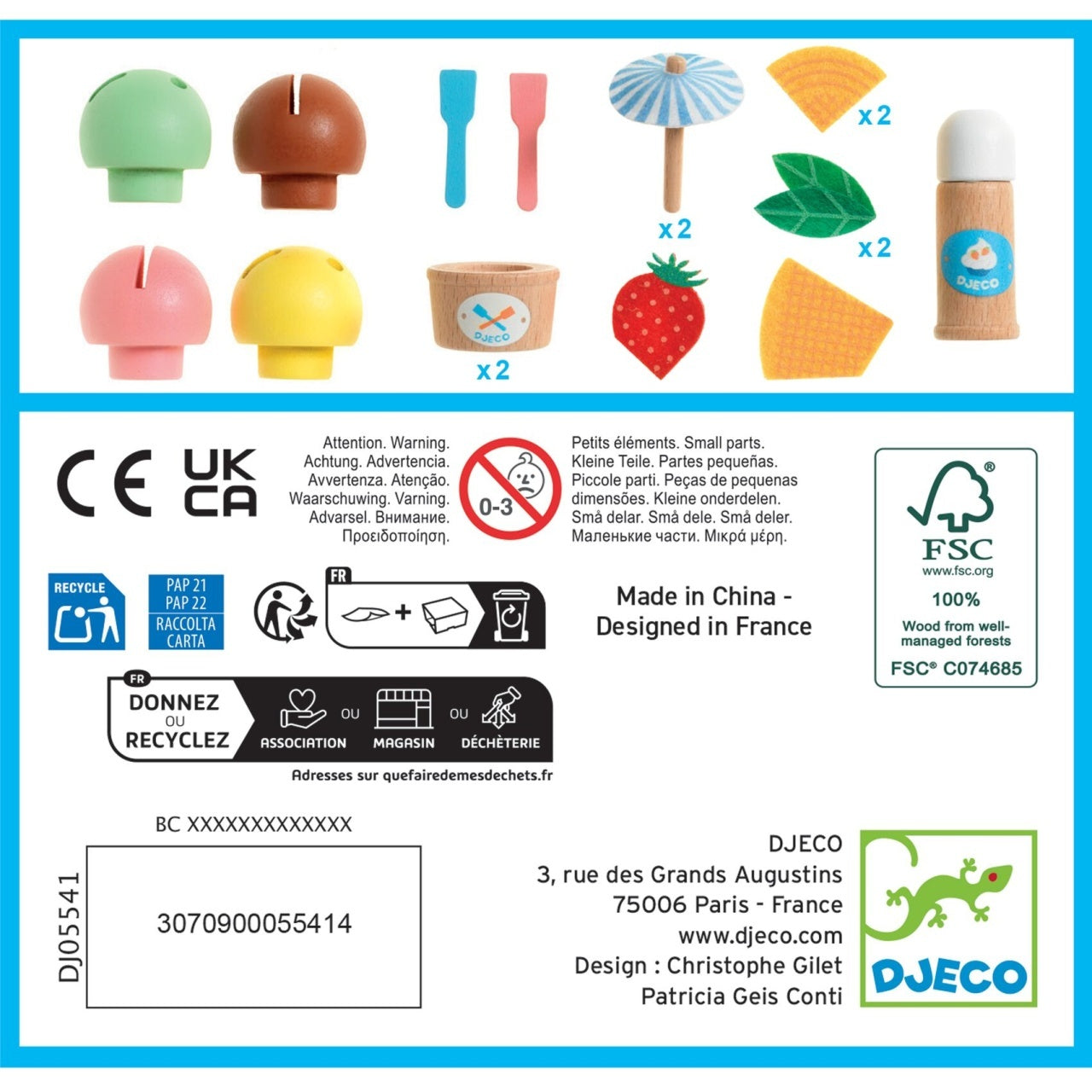 Joc de rol Gelateria din lemn Djeco - Jucărie Creativă - Default Title (3) [ps:443db68b-2c89-495c-8c94-c2dd210c46f9]