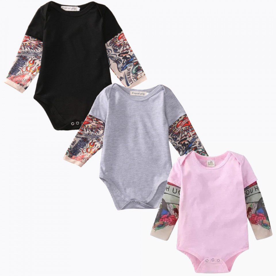 Body cu tatuaj Drool (Culoare: Roz, Marime: 70) [ps:733e6001-e0d2-404b-a2e3-38f194654634]