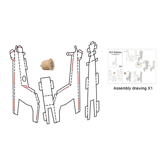 Puzzle 3D Girafă Flippy - Set de Asamblat și Colorat - Default Title (3) [ps:acff16fe-e617-46c9-ac2d-91281bed2045]