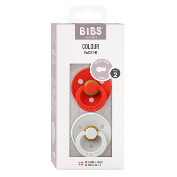 Set 2 Suzete BIBS Colour Latex, Tetina Simetrică, 0 luni - Candy Apple/Haze (3) [ps:b970ecfd-f161-48ee-8c3c-f1479a447e38]