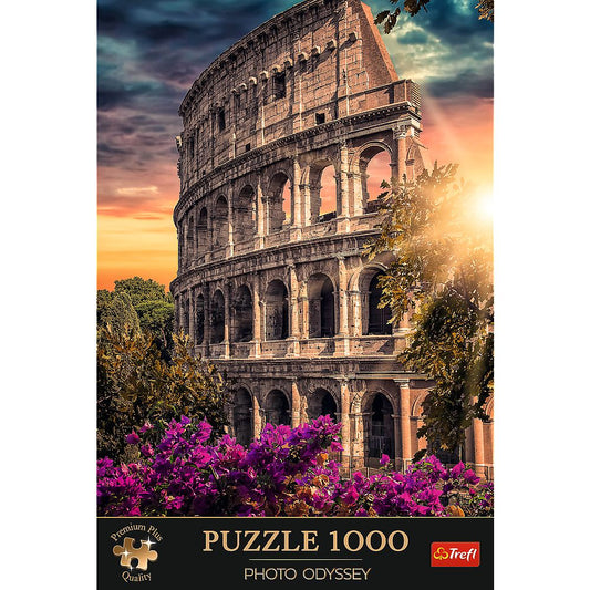 PUZZLE TREFL 1000 PREMIUM PLUS COLOSSEUM AMFITEATRUL DIN ROMA - Imagine 3