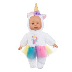 Papusa Bebelus Unicorn 30cm Jumbo - Jucarie pentru Fete - Alb (3) [ps:55bd6744-2ea5-46c7-b009-f4fef729b79b]