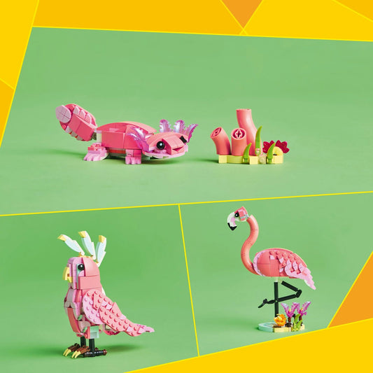 LEGO CREATOR ANIMALE SALBATICE FLAMINGO ROZ 31170 - Imagine 6 [ps:ba6253bc-c40c-428a-a31e-fea931283dc6]