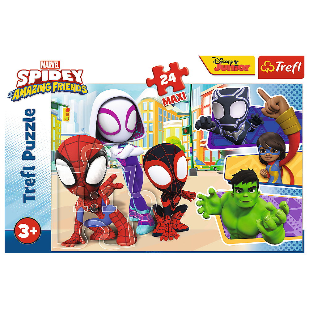PUZZLE TREFL 24 MAXI SPIDEY SI PRIETENII LUI EXTRAORDINARI - Imagine 3 [ps:b9a9d028-166f-4f98-80c4-be251873421e]