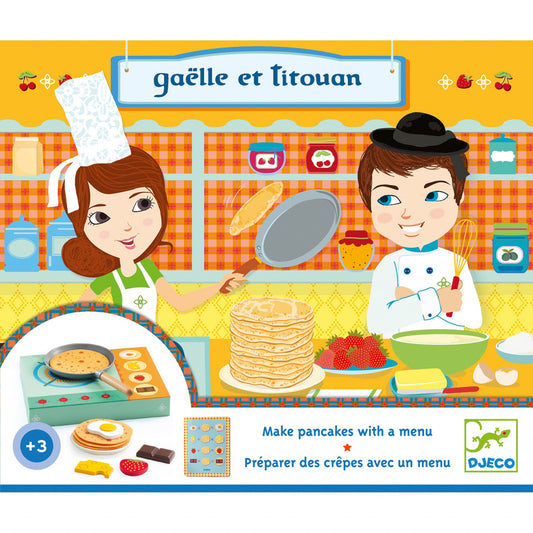 Joc de rol Set de preparat clatite Gaelle si Titouan, Djeco - Imagine 3 [ps:ee1cbc90-94db-4525-a38c-a773b8bb27dc]