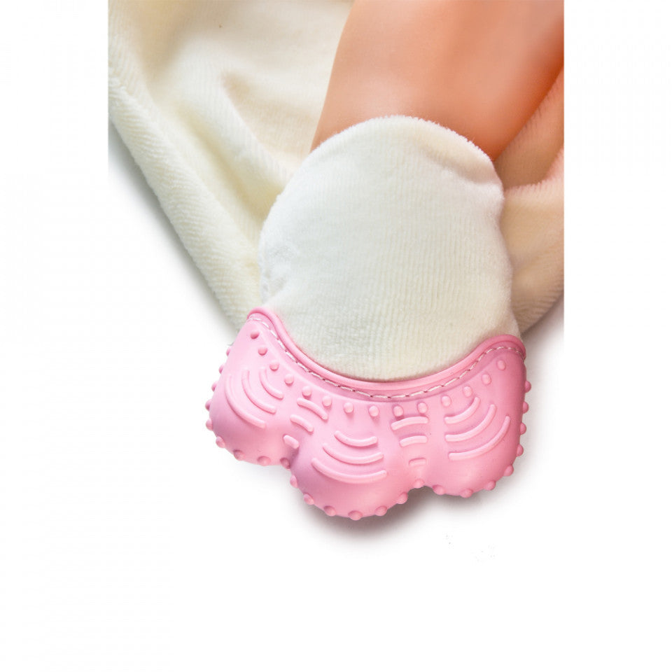 Jucarie atasament cu manusa dentitie BabyJem (Culoare: Bleu) [ps:ac3e76b1-e159-4c94-b50c-3de780e90436]