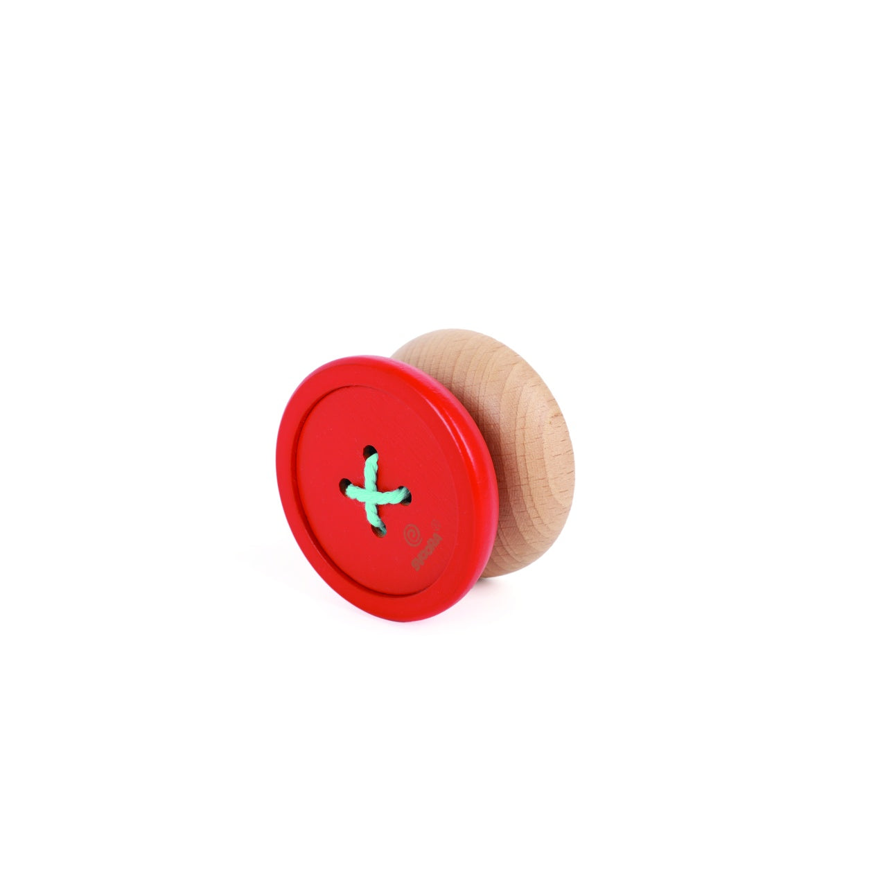 Yo-yo din lemn design Nasture, Svoora Galben - Turcoaz - Rosu [ps:053ed391-05f9-4380-a9ce-39526f7e2682]