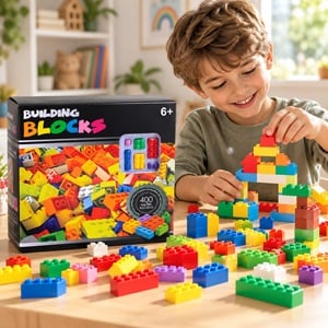 Cuburi de Construcție Colorate Jumbo - 400 Bucăți - Default Title (3) [ps:a1fcc159-dc59-42a3-b49a-d63987fcca81]