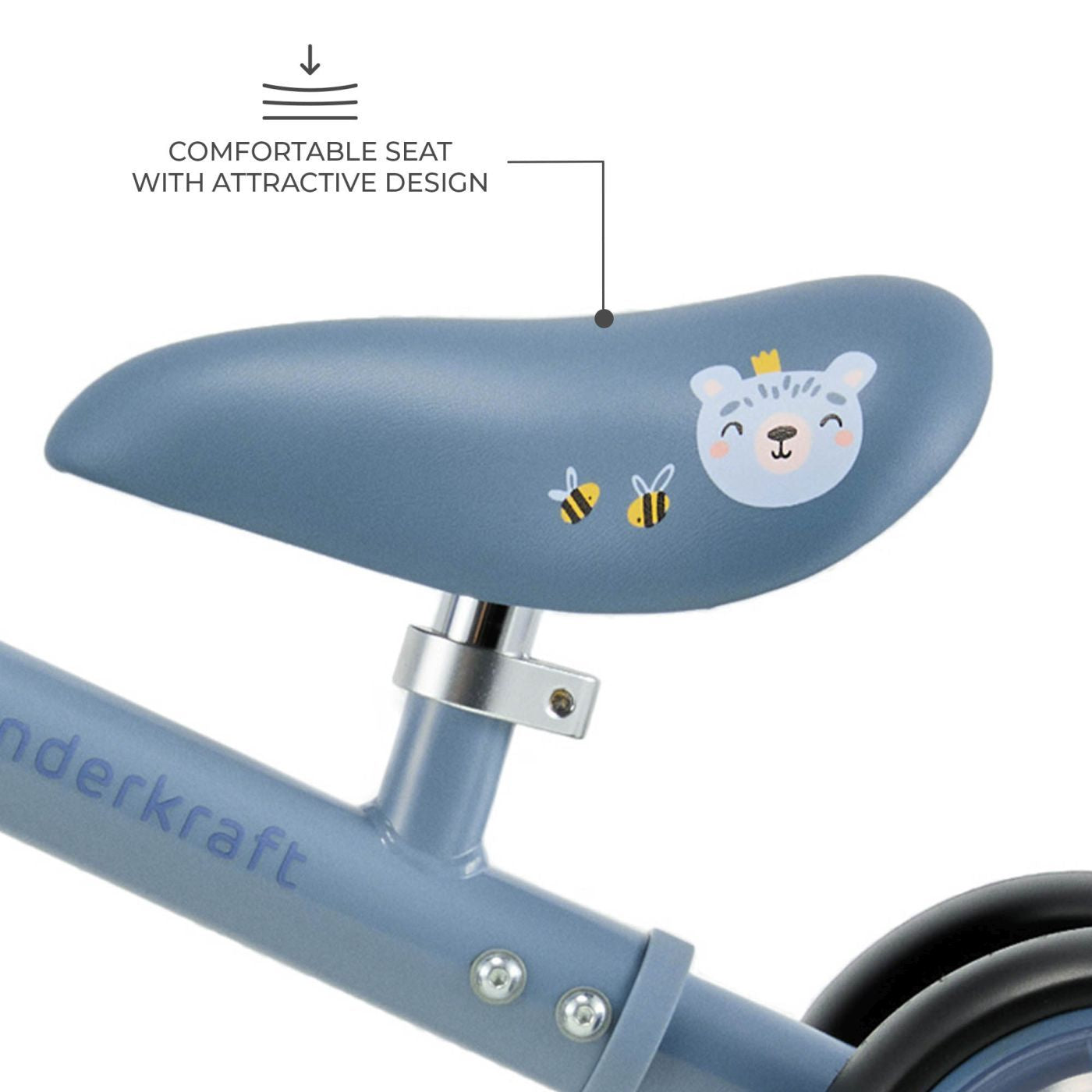 BICICLETA ECHILIBRU CUTIE FLASH, BLUE Kinderkraft - Imagine 4 [ps:e916c6bc-4481-4465-af70-1b2e4e95619b]