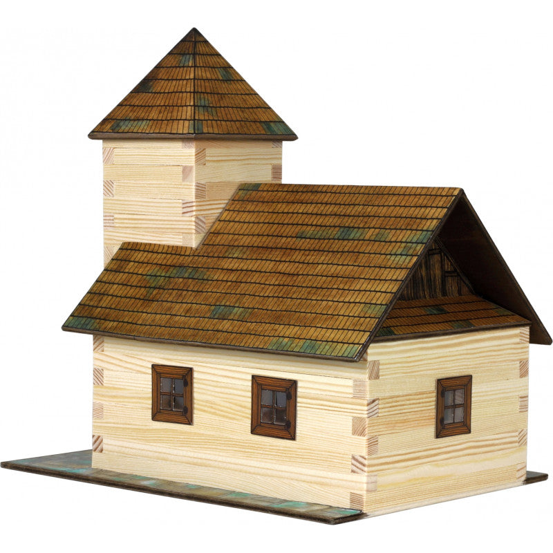 Set constructie arhitectura Biserica, 213 piese din lemn, Walachia [ps:2c1ae680-fe9c-48da-a831-830a6d086b07]
