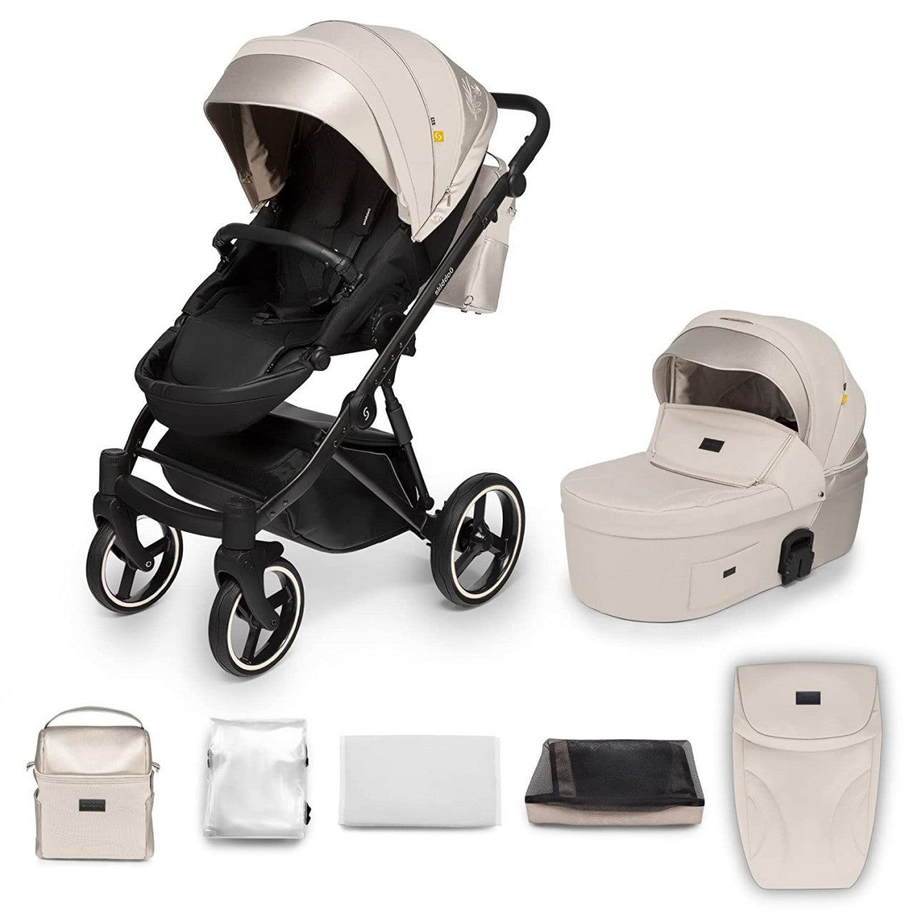 Carucior 2 in 1 Skiddou Oslo+ Normandic Dream, Gri - Bej [ps:8f719e7b-a860-4f64-9030-08eb32c0fc6c]