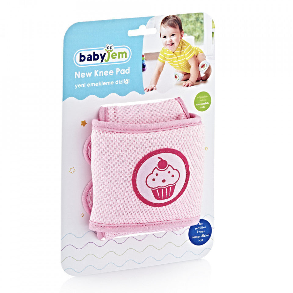 Genunchiere de protectie pentru bebelusi BabyJem Cupcake (Culoare: Bleu) [ps:9240e832-dc68-4c06-a88f-57937aa61180]