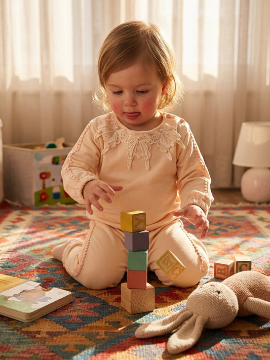 Set Bluză și Pantaloni Bej cu Perle Breeze, 2 Ani - INFANT - 2 ANI (3) [ps:33eae238-8d58-41bc-8d3f-a191ecd3b842]
