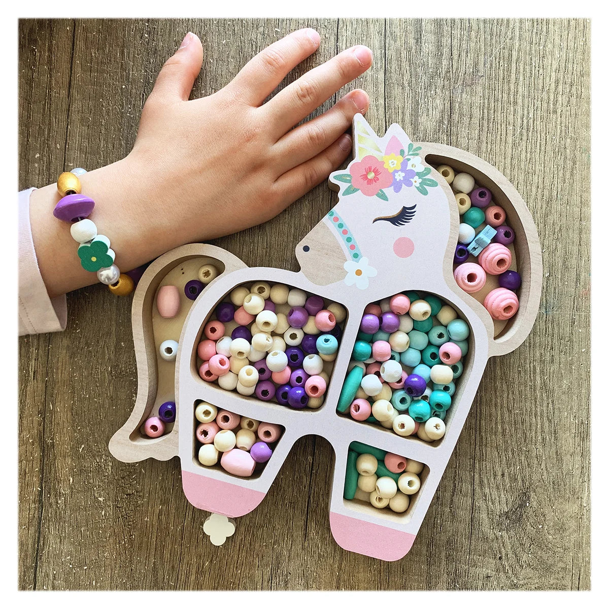 Mărgele Lemn mini-Unicorn Sycomore - Set Jucărie Creativă - Default Title (3) [ps:05d7cb47-fa79-4287-9920-7c30a9c9bd11]