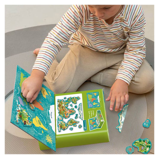 Puzzle Magnetic Harta Lumii cu Animale - Dodo Toys - Default Title (3) [ps:cfb5e8d9-be16-45ad-bb7f-8f9f6694af68]