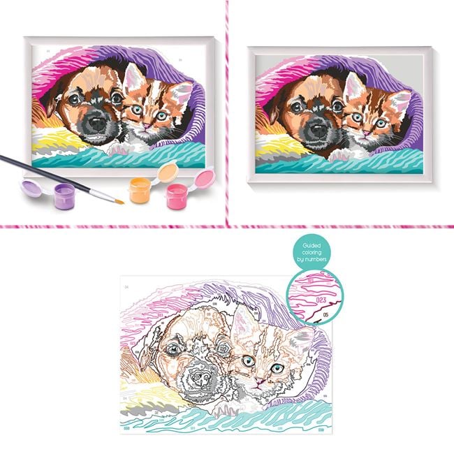 Kit Pictură cu Numere Sweet Friendship Jumbo - Paint & Frame - Default Title (3) [ps:d692d158-9879-4ea1-aee4-080874b05ee5]