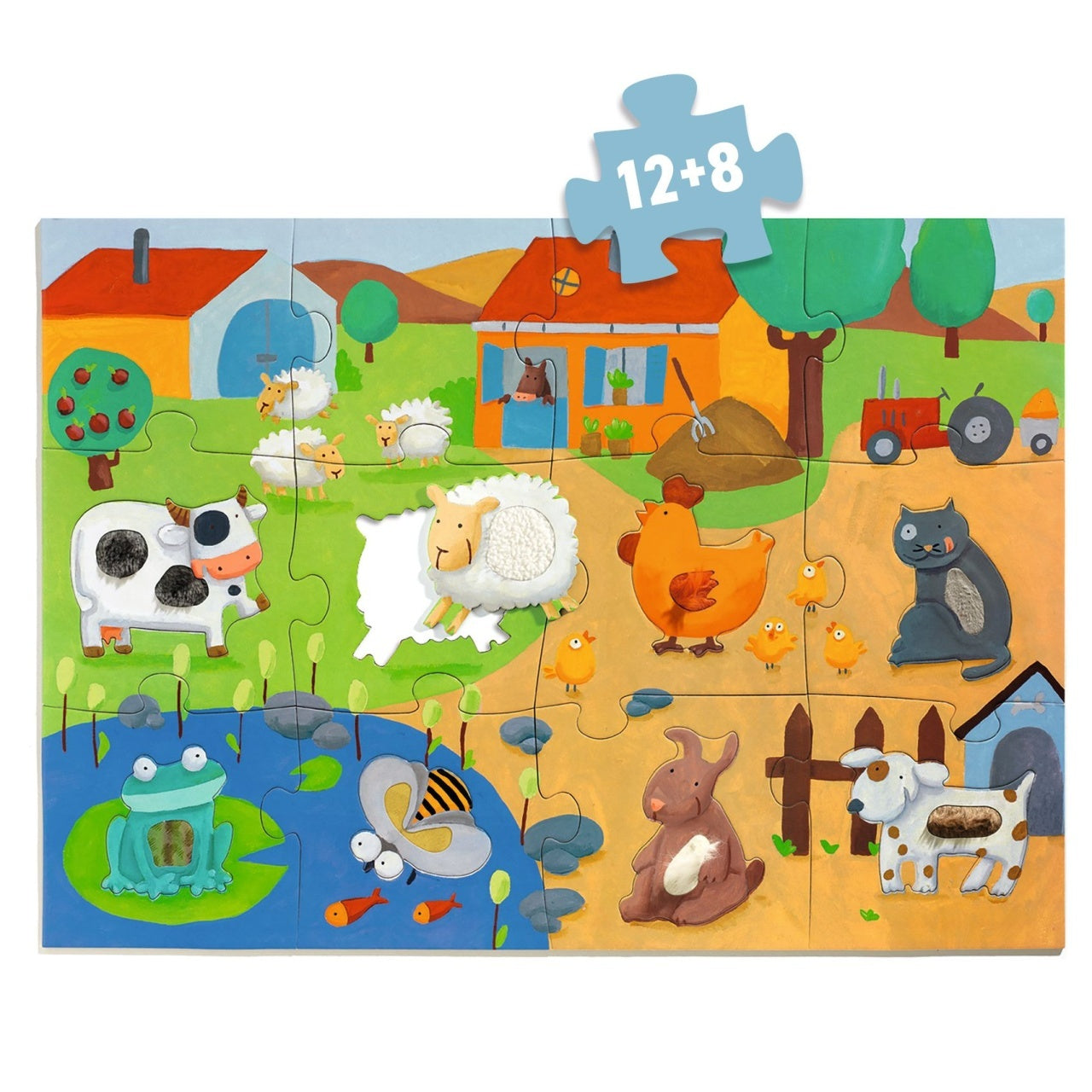 Puzzle gigant tactil Ferma, Djeco - Imagine 4 [ps:0f6eacf1-6203-4437-afd7-b77cbd32b65a]