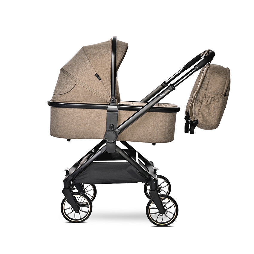 Cărucior Set 3 în 1 Lorelli Reya, Mâner Reversibil, Maro - Brown (3) [ps:8141dce5-1b62-4348-9293-8acdf93dadb6]