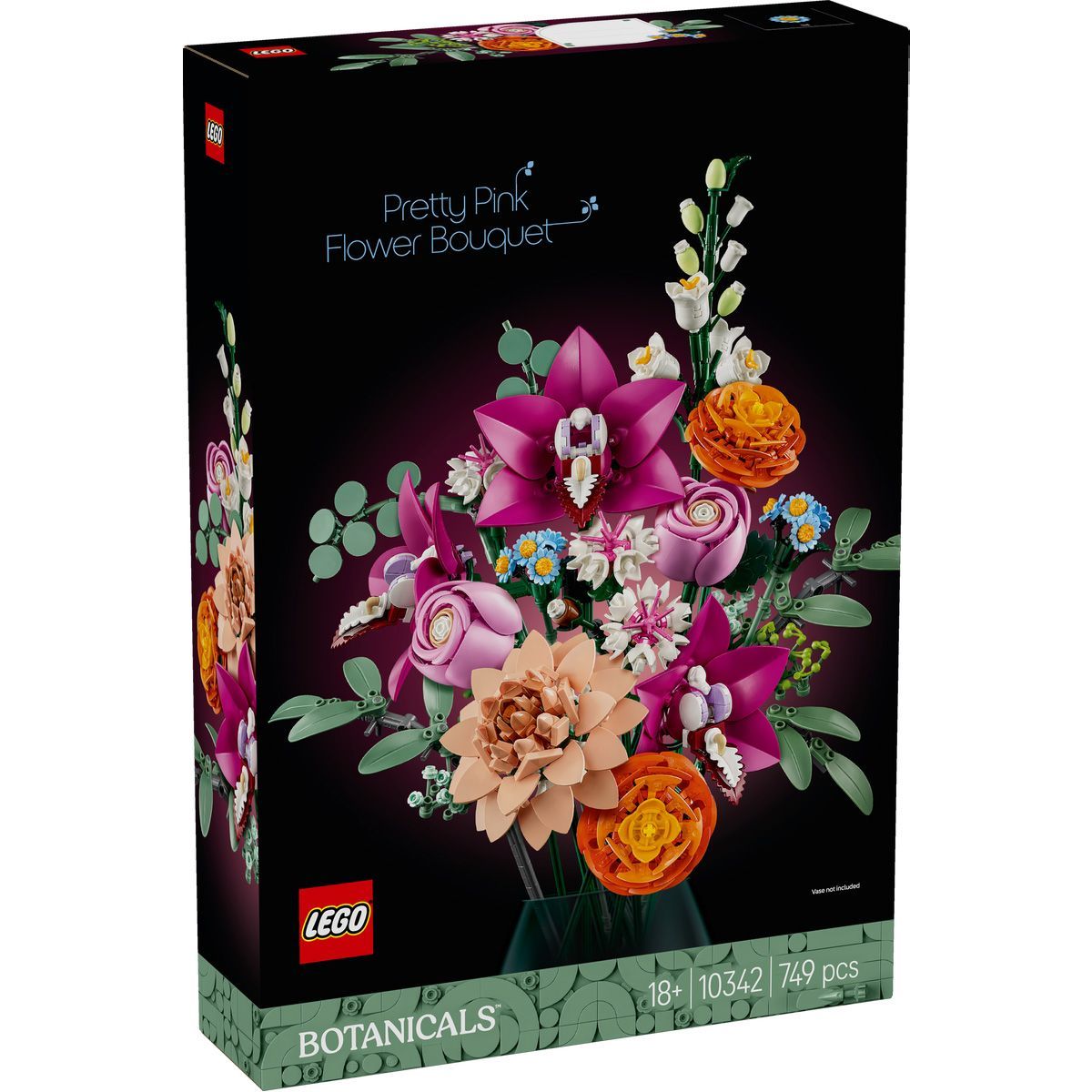 LEGO BOTANICALS BUCHET DE FLORI ROZ 10342 - Imagine 3