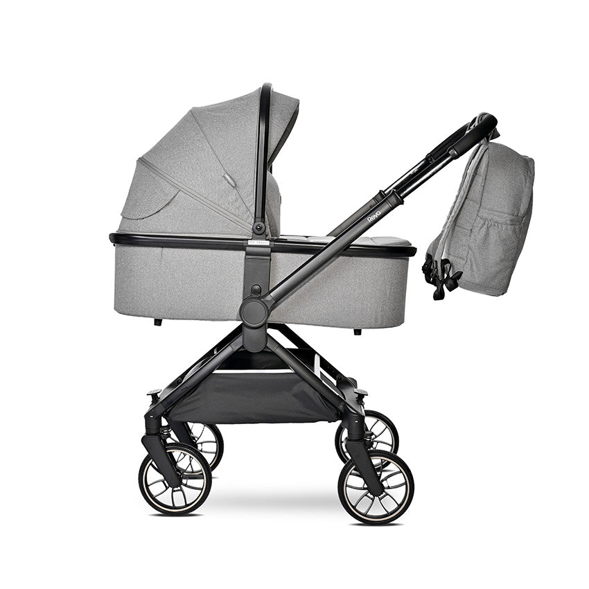 Cărucior Set 3 în 1 Lorelli Reya, Mâner Reversibil, Maro - Grey (3) [ps:aee287aa-0f8e-451a-9fe5-407c3e21a323]