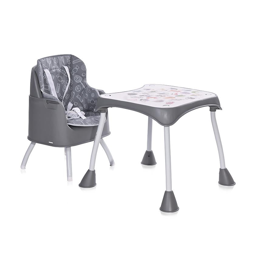 Scaun Masa Inalt Lorelli Trick 3in1, Grey Candy - Gri Candy (3) [ps:5f2d6b59-de43-42fd-999c-ad0ccceeb2ff]