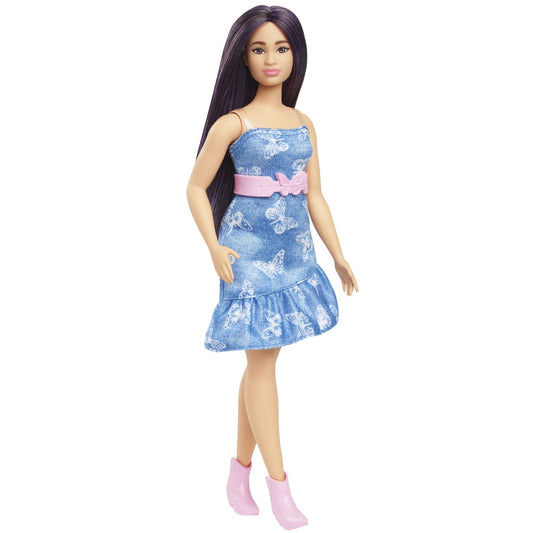 PAPUSA BARBIE FASHIONISTA CU PARUL MOV SI ROCHITA CU - Imagine 4 [ps:2f155083-479b-438f-b731-bb02b537751f]