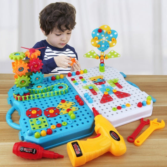 Set Construcție Puzzle Flippy cu Bormașină, 336 Piese, +3 - Default Title (3) [ps:0241d831-c620-406c-b4e9-f53d5b8d4203]