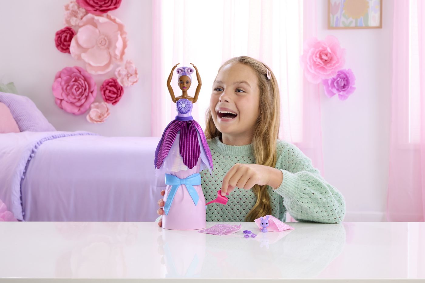 BARBIE PETAL POP SET PAPUSA BARBIE LALEA ROZ SI - Mov (3) [ps:a1db30c4-ad91-4666-9093-ead5be7d14eb]