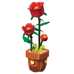 Cuburi Construcție Ghiveci Trandafiri Roșii Jumbo - 344 - Roșu (3) [ps:c9024013-d266-4a3d-a48e-f5a8e50cbbb0]